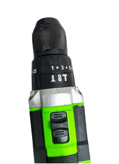 16.8V Portable Rechargeable 2-Speed Double Side Rotation Drill With Impact Drilling Function &amp; 2 Batteries AD-16T