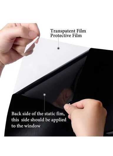 Solar Window Film Ultra Super Dark Black (L300 x W50)cm - Fumé