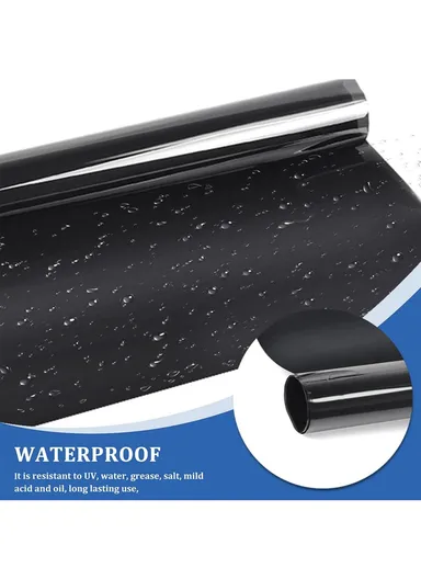 Solar Window Film Ultra Super Dark Black (L300 x W50)cm - Fumé