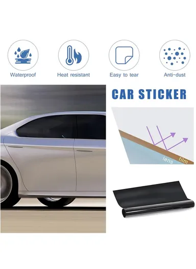 Solar Window Film Ultra Super Dark Black (L300 x W50)cm - Fumé