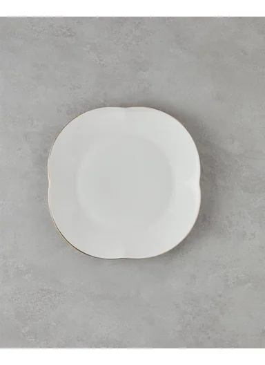 Aren Porcelain Serving Plate 25 cm Gold