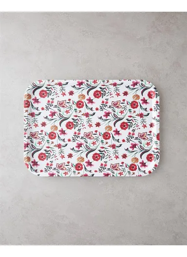 Natura Plastic Tray 42x30 cm Cream