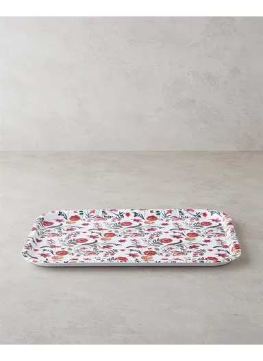 Natura Plastic Tray 42x30 cm Cream