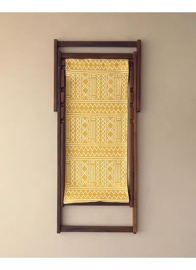 Alessa Wooden Lounger 60x120 cm Yellow