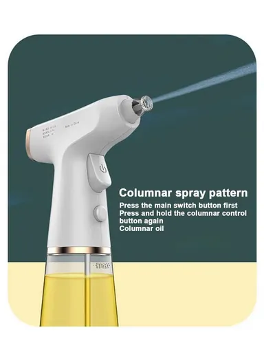 280ml Leak-proof, Refillable &amp; Rechargeable Electric Oil Sprayer ZMJ-29 - Pink