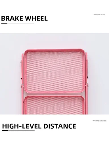 Wheeled Heavy-Duty Carbon Steel Trolley 75KG Capacity, Foldable &amp; Easy to Move - Black