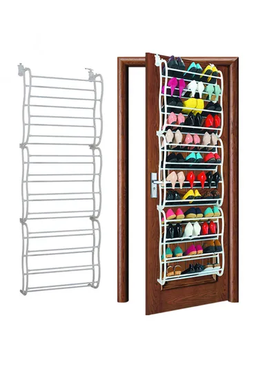 36 PAIR SHOES 12-Layer Over Door Hanging Shoe Holder Iron Shoe Storage Rack 8030 (D20 x W50 x H183)cm