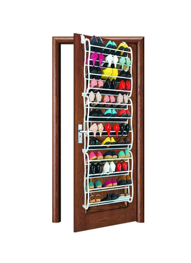 36 PAIR SHOES 12-Layer Over Door Hanging Shoe Holder Iron Shoe Storage Rack 8030 (D20 x W50 x H183)cm