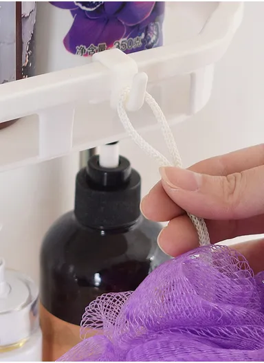 2-Layer Over-Toilet Storage Rack, Compact Design (W30 x D14 x H58)cm 8818 - White