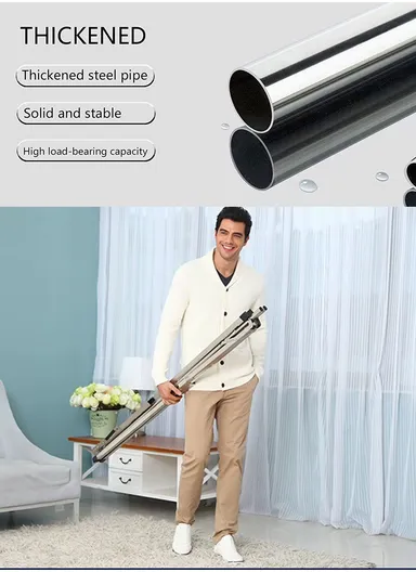 2-Bar Extendable X-Shape Clothes Airer (1.3M–2M) – Foldable Stainless Steel Drying Rack for Indoor &amp; Outdoor Use