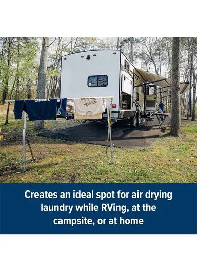 2-Bar Extendable X-Shape Clothes Airer (1.3M–2M) – Foldable Stainless Steel Drying Rack for Indoor &amp; Outdoor Use