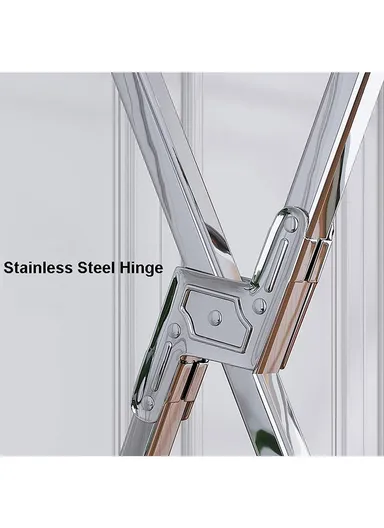 2-Bar Extendable X-Shape Clothes Airer (1.3M–2M) – Foldable Stainless Steel Drying Rack for Indoor &amp; Outdoor Use