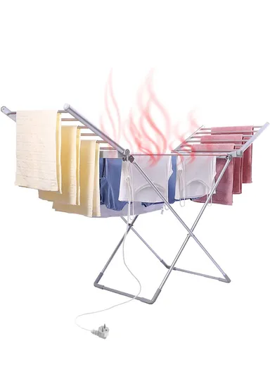 Premium Foldable Electric Heated Clothes Drying Rack 230W Fast Drying, Safe &amp; Space-Saving (W146 X D55 x H74)cm