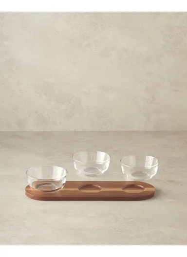 Orient Acacia 4 Pieces Presentation 12x36 cm Dark Brown