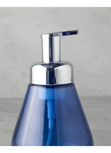 Swita Glass Bathroom Liquid Soap Dispenser 18 cm Blue