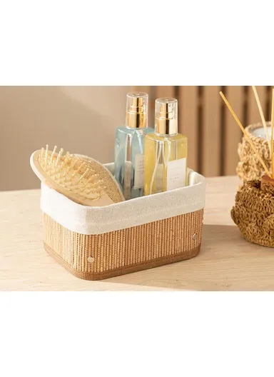 Gina Bamboo Basket 20x15x10 cm Light Brown