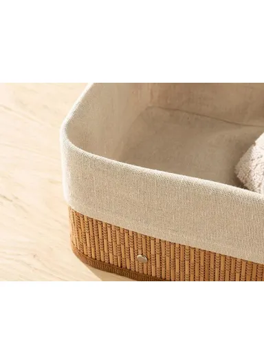 Gina Bamboo Basket 20x15x10 cm Light Brown