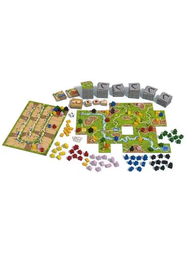 Carcassonne, Tile-Laying Strategy Game for Building the Countryside
