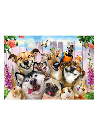 Wooden Double-Sided Puzzle, 200 Unique Pieces for Endless Fun