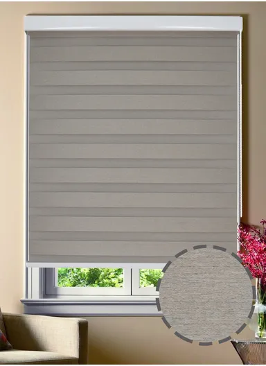 120x150cm Crease-Free Waterproof Blackout High Shading Polyester Fabric Roller Curtain - Beige