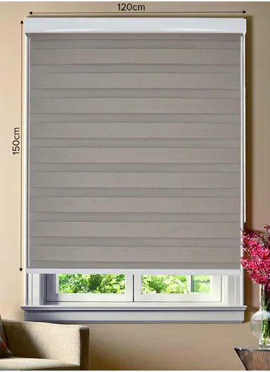 120x150cm Crease-Free Waterproof Blackout High Shading Polyester Fabric Roller Curtain - Beige