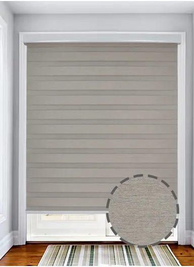 150x220cm Crease-Free Waterproof Blackout High Shading Polyester Fabric Roller Curtain - Beige