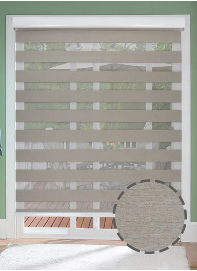 180x220cm Crease-Free Waterproof Blackout High Shading Polyester Fabric Roller Curtain - Beige