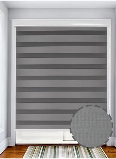 150x220cm Crease-Free Waterproof Full Blackout Polyester Fabric Roller Curtain - Grey