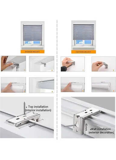 150x220cm Crease-Free Waterproof Full Blackout Polyester Fabric Roller Curtain - Grey