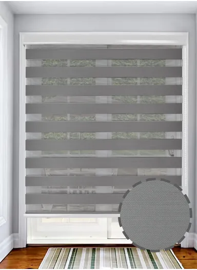 150x220cm Crease-Free Waterproof Full Blackout Polyester Fabric Roller Curtain - Grey