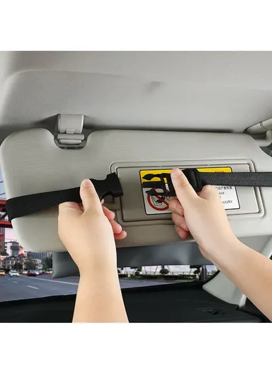 Universal Leather Car Tissue Box, Storage Holder Tissue Box, Adjustable Dispenser Tissue Box (L24 x W18)cm - Orange