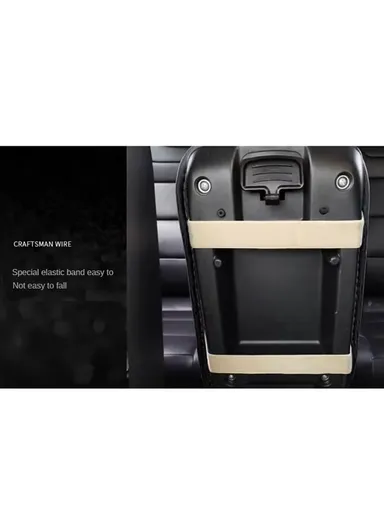 Anti-Slip Leather Car Armrest Pad, Car Armrest Cover, Seat Box Protector, Vehicle Armrest Mat, Car Interior Protection Accessories, Leather Car Armrest Decorative Mat (L32 x W21)cm - Purple