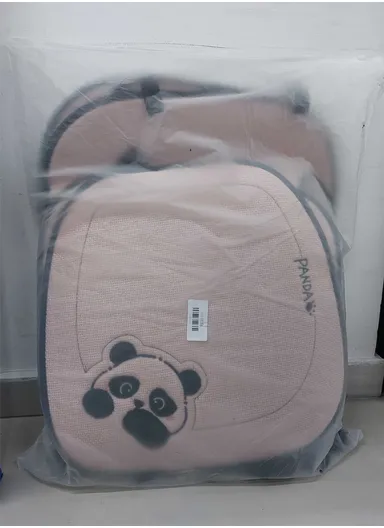 5-Pcs Car Set, 2-FrontSeat + 2-BackRest + 1-Three-Seater Universal Car Protector Mat, Ultra Comfort Car Seat Protector, Anti-Slip Front Car Seat Protector - Pink