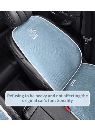 5-Pcs Car Set 2-FrontSeat + 2-BackRest + 1-Three-Seater Universal Car Protector Mat, Ultra Comfort Car Seat Protector, Anti-Slip Front Car Seat Protector - Grey