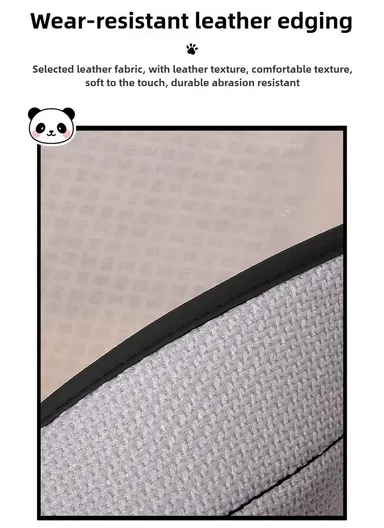 5-Pcs/Set FrontSeat + BackRest + RearSeat Universal Car Protector Mat, Ultra Comfort Car Seat Protector, Anti-Slip Front Car Seat Protector - White