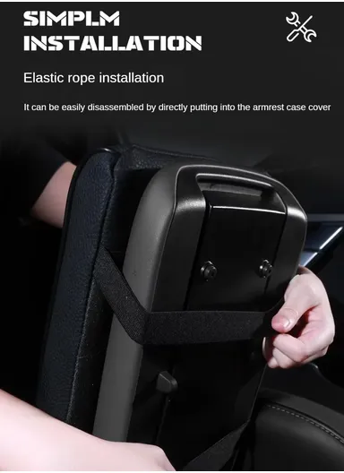 Memory Foam Car Seat Box Protector, Waterproof Car Center Console Armrest Mat, Leather Car Armrest Pad, Vehicle Armrest Box Cover, Leather Car Armrest Cover Protector (L32 x W21 x T5)cm - Grey