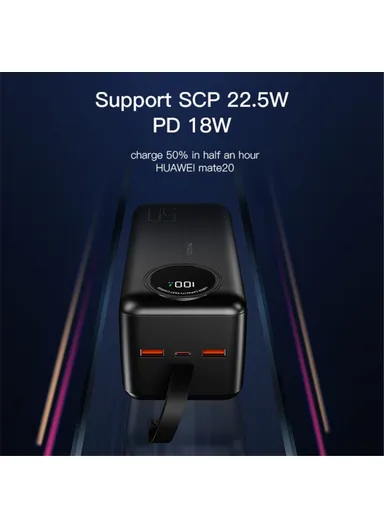 30000mAh 22.5W Portable Fast Charging Power Bank With Digital Display YP42 