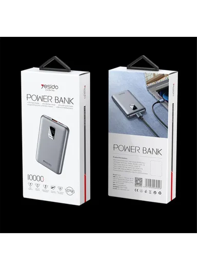 10000mAh PD 20W Portable Fast Charging Power Bank With Digital Display YP46