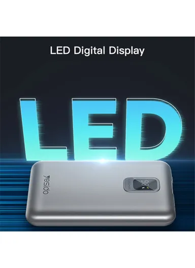 10000mAh PD 20W Portable Fast Charging Power Bank With Digital Display YP46
