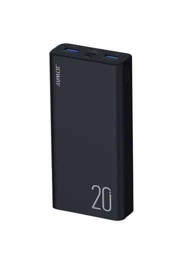 20000mAh 22.5W Fast Charging Power Bank Phone Battery Charger JP302 (L14 x W7 x H3)cm - Black
