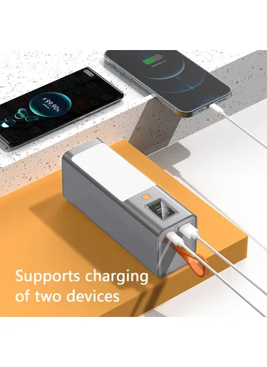 40000mAh PD 100W Fast Charging Power Bank Phone Laptop Charger External Battery with LED Light T133LP