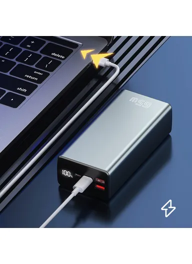 30000mAh 65W PD Fast Charging Power Bank Phone Charger External Battery T146LP (L16 x W5 x H4.5)cm
