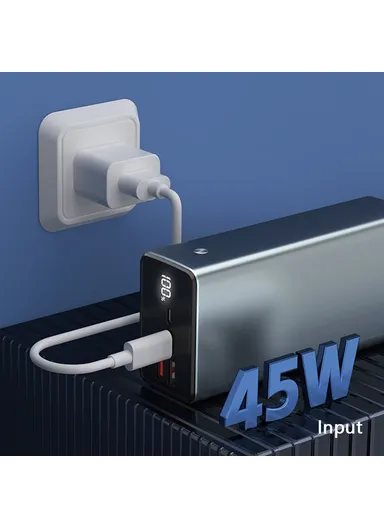 30000mAh 65W PD Fast Charging Power Bank Phone Charger External Battery T146LP (L16 x W5 x H4.5)cm