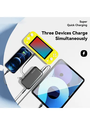 15000mAh 65W Digital Display Power Bank Mobile Phone Portable Charger (L12 x W6 x H3)cm