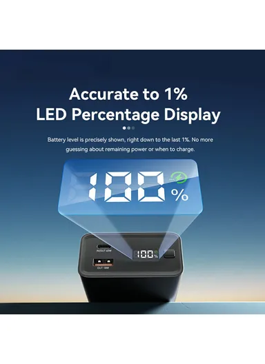 20000mAh 65W Power Bank Portable Charger With Digital Display Screen For Travel, Outdoor Activities