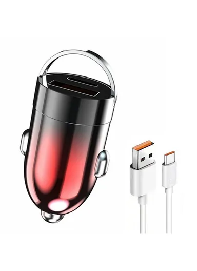 G20JB  M100W+PD 20W Car Charger with 6A Fast Charging Cable Phone Charging Adapter for 12-24V Car