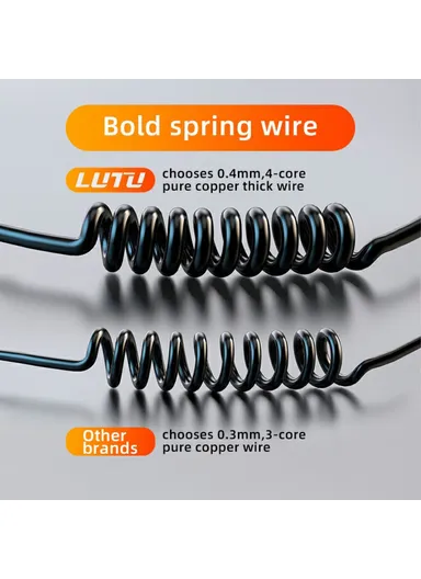 K2S PD 65W Phone Fast Charging Adapter USB+Type-C Car Charger with Type-C / 8-Pin Spring Cable