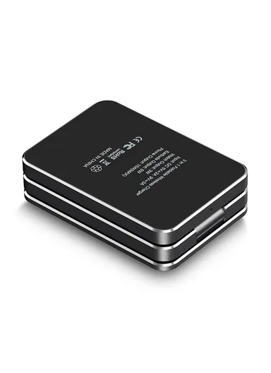 AK30 3-in-1 Foldable Charging Stand Phone Watch Earphone Aluminum Alloy 15W Magnetic Wireless Charger
