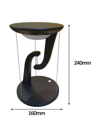 15W Mobile Phone Wireless Charger Suspended Anti-gravity Desk Lamp Atmosphere Night Light - White