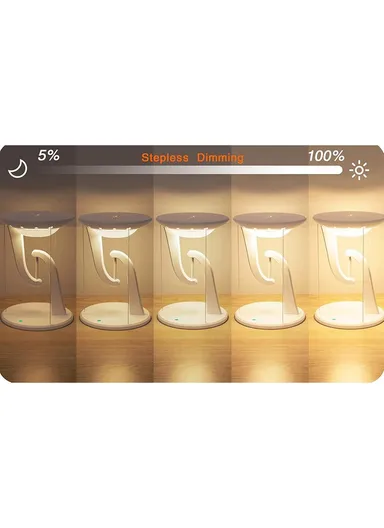 15W Mobile Phone Wireless Charger Suspended Anti-gravity Desk Lamp Atmosphere Night Light - White